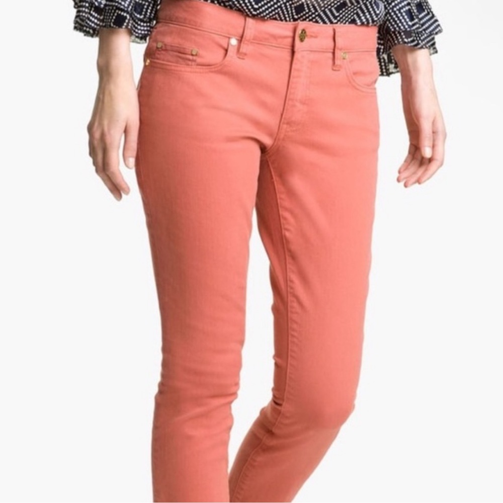 Tory Burch Designer orange denim jeans size 28